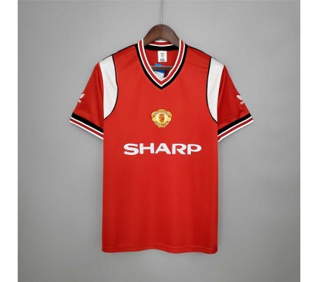 Manchester United 84/86 Home Red Soccer Jersey